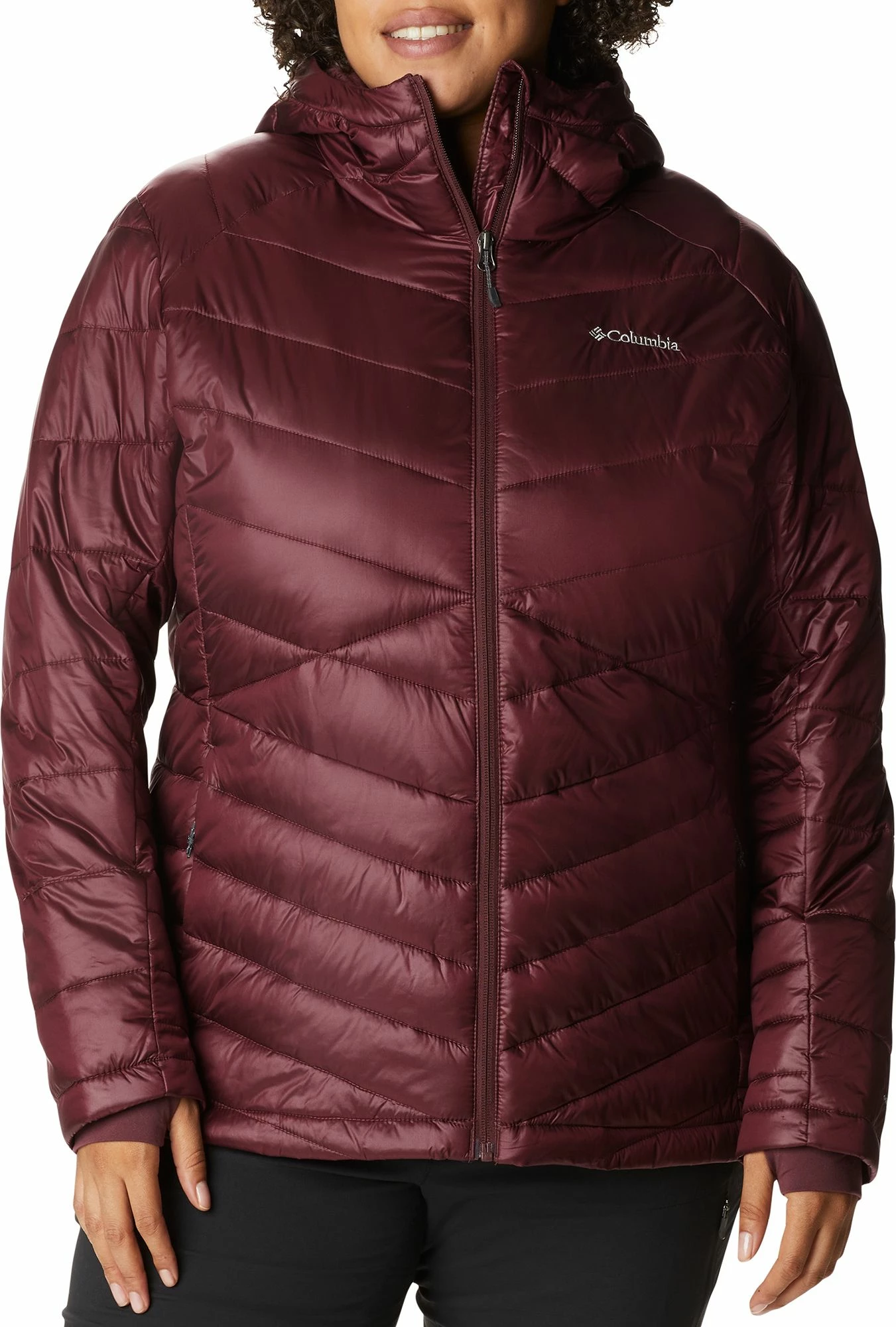 Budget π Columbia π© Women's Joy Peak Hooded Jacket Malbec β€οΈ - Image 2