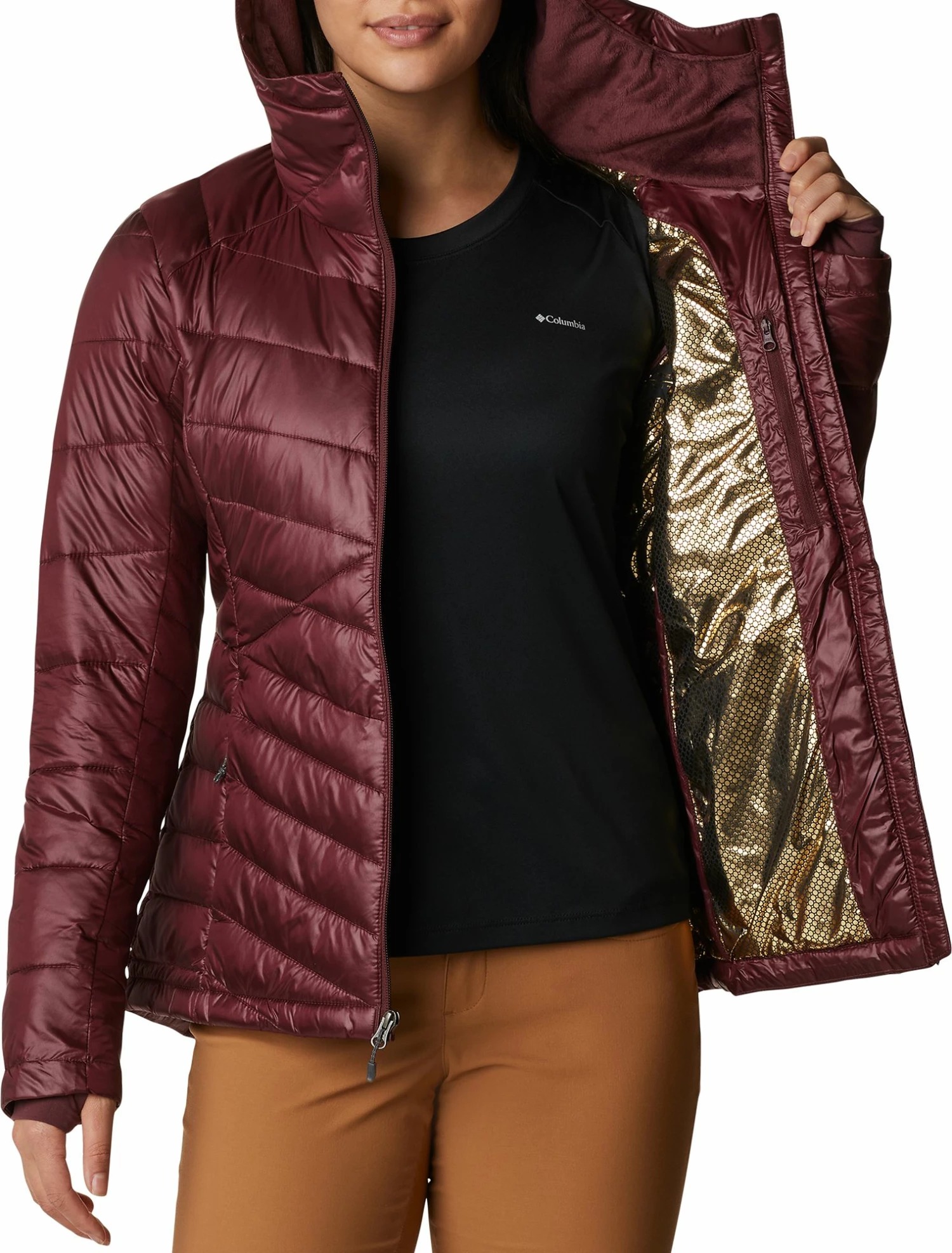 Budget π Columbia π© Women's Joy Peak Hooded Jacket Malbec β€οΈ - Image 5