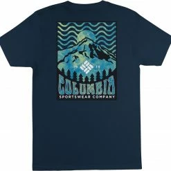 Coupon 🧨 Columbia Men's Brandski Graphic Short Sleeve T-Shirt Columbia Navy 🧨