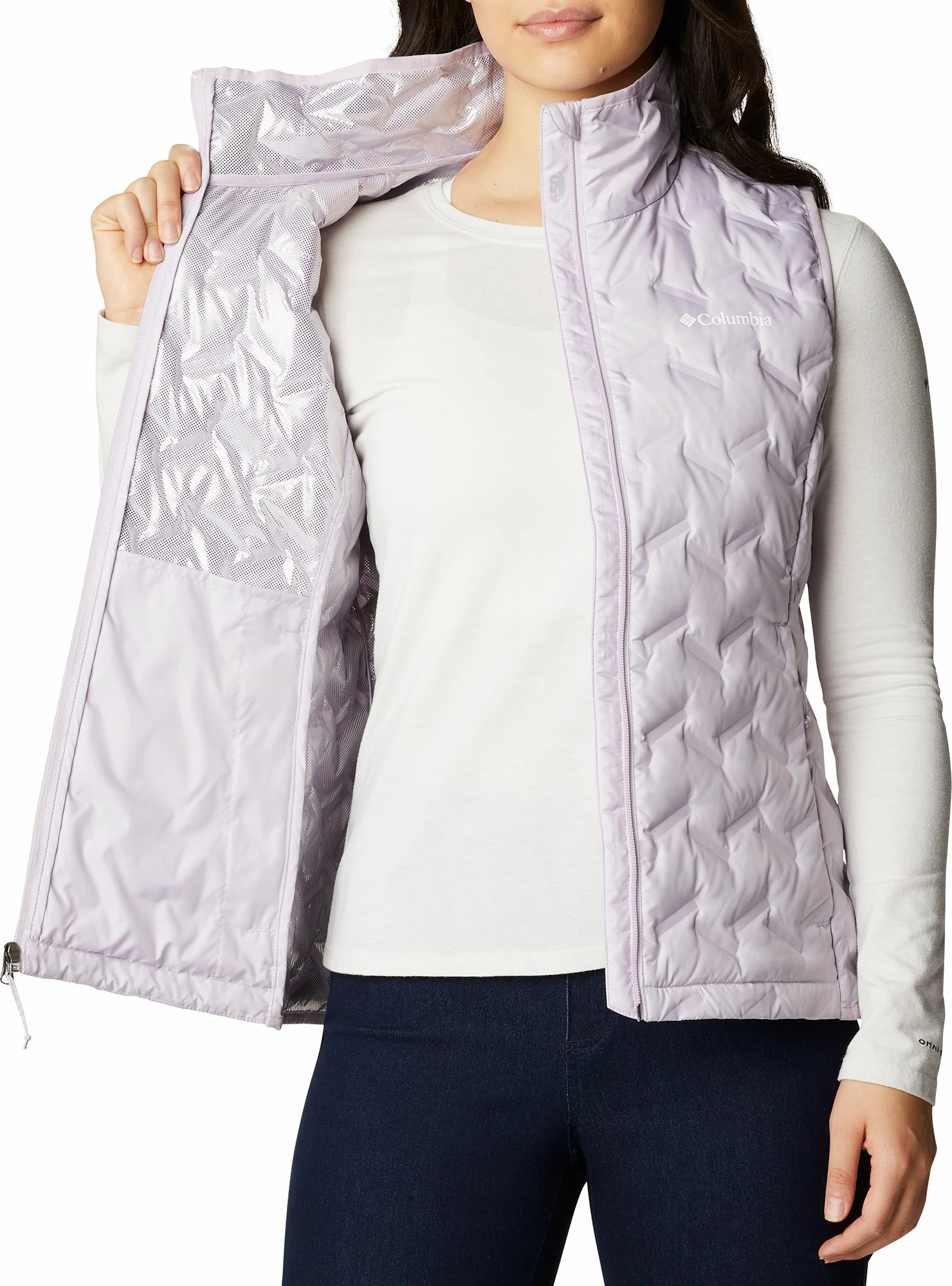 Cheap π Columbia π© Women's Delta Ridge Down Vest Pale Lilac π - Image 4