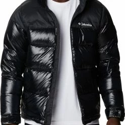 Best reviews of ⌛ Columbia Men's Bulo Point II Down Jacket Black Shiny/black Logo 🧨