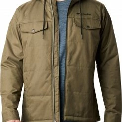 Outlet 🛒 Columbia Men's Montague Falls II Insulated Jacket Stone Green Melange 😀