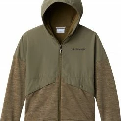 Cheap ❤️ Columbia Kids' Out-Shield™ Dry Fleece Full Zip For 👧 Girls' Stone Green/new Olive 🔔