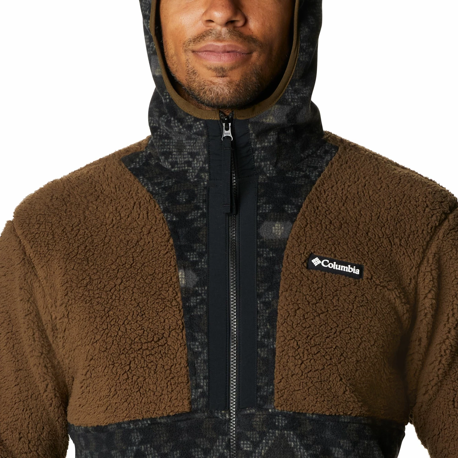 Cheapest π Columbia Men's Backbowl Sherpa Full Zip Hoodie Olive Green/black π₯ - Image 5