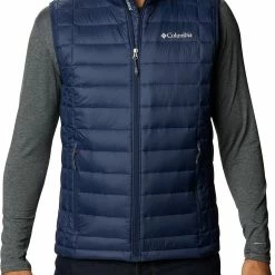 Flash Sale 🤩 Columbia Men's Voodoo Falls 590 TurboDown Vest Collegiate Navy 🥰