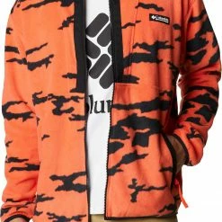 Deals 🎁 Columbia Men's Field ROC Backbowl Full Zip Fleece Jacket Red Quartz Roc Field C Pr 🎉