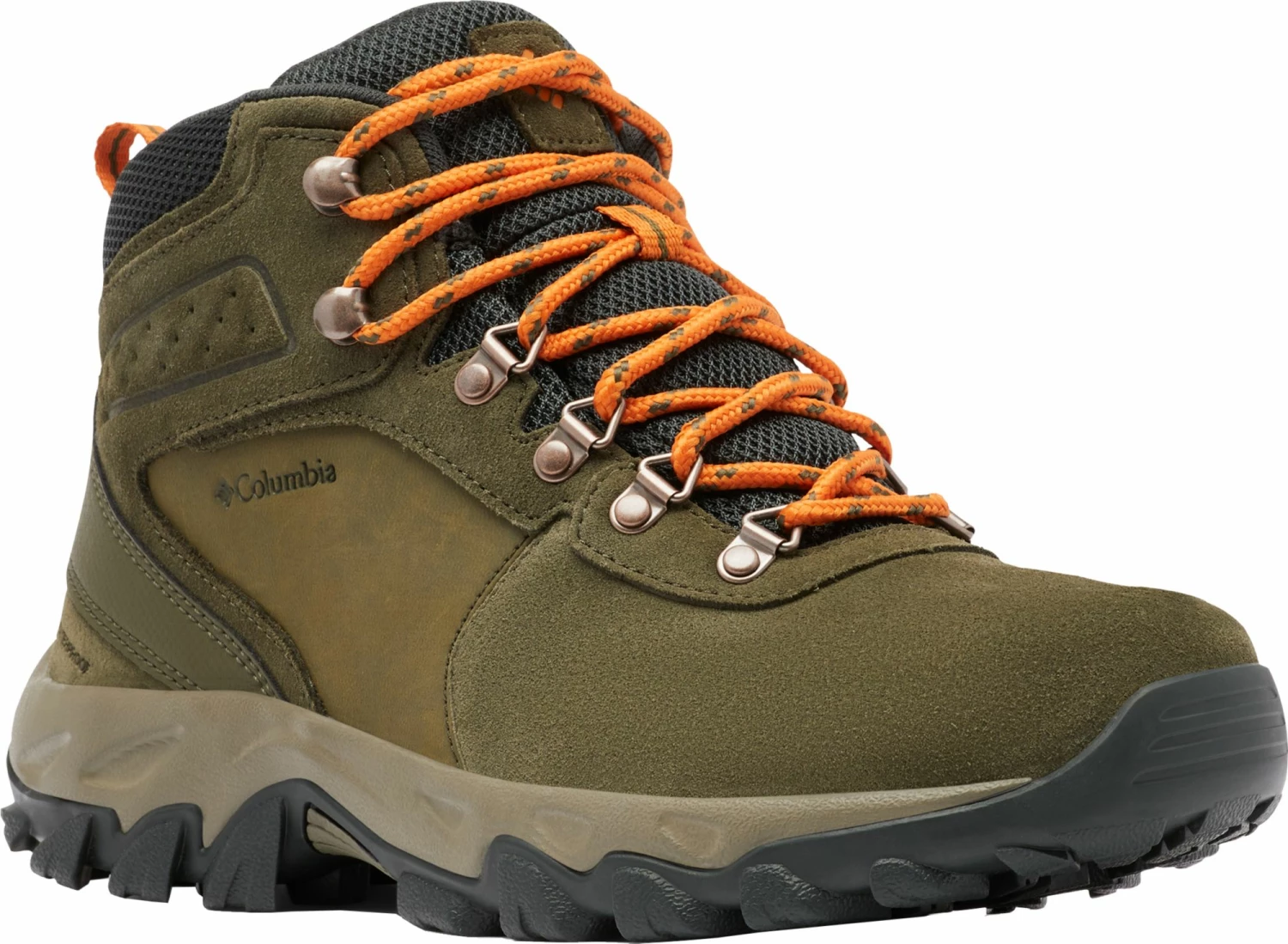 Promo π€© Columbia Men's Newton Ridge Plus II Suede Waterproof Hiking π₯Ύ Boots Nori/orange π₯