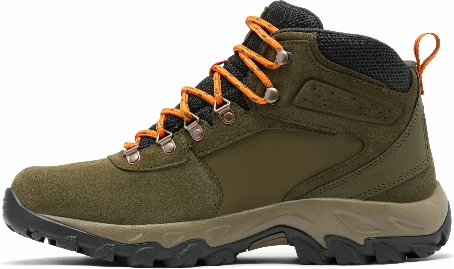 Promo π€© Columbia Men's Newton Ridge Plus II Suede Waterproof Hiking π₯Ύ Boots Nori/orange π₯ - Image 4