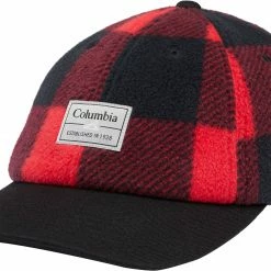 Best Pirce 💯 Columbia CSC II Fleece Ball Cap For Men Mountain Red Check Print ❤️