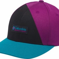 Wholesale 👏 Columbia Unisex 110 Snap Back Hat For Men Black/plum/icon Patch 🌟