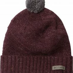 Cheapest ❤️ Columbia Men's Mighty Lite Beanie Black Cherry Heather 😉