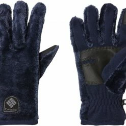 Cheap ⌛ Columbia Fire Side Sherpa Gloves For 👩 Women Dark Nocturnal ✨