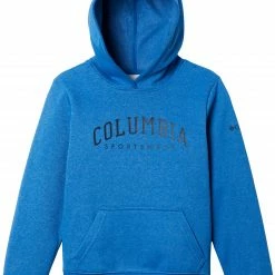 Flash Sale ❤️ Columbia Boys' Trek Pullover Hoodie For 👧 Girls' Bright Indigo Heather 😍