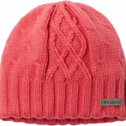 New 🧨 Columbia Youth Cabled Cutie II Beanie For 👧 Girls' Blush Pink 🎉
