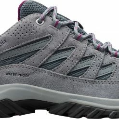 New 🛒 Columbia 👩 Women's Crestwood Waterproof Hiking 👟 Shoes Graphite/wild Iris 💯