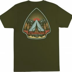 Discount ✨ Columbia Men's Camper Graphic Short Sleeve T-Shirt Surplus Green 💯