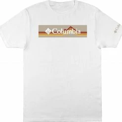 Coupon 🥰 Columbia Men's Stripe Box Fill T-Shirt White 🧨
