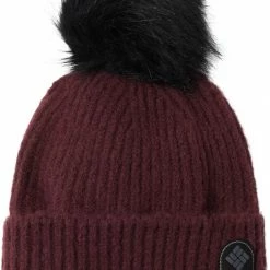 Outlet 🔔 Columbia Winter Blur Pom Pom Beanie For 👩 Women Black 😍