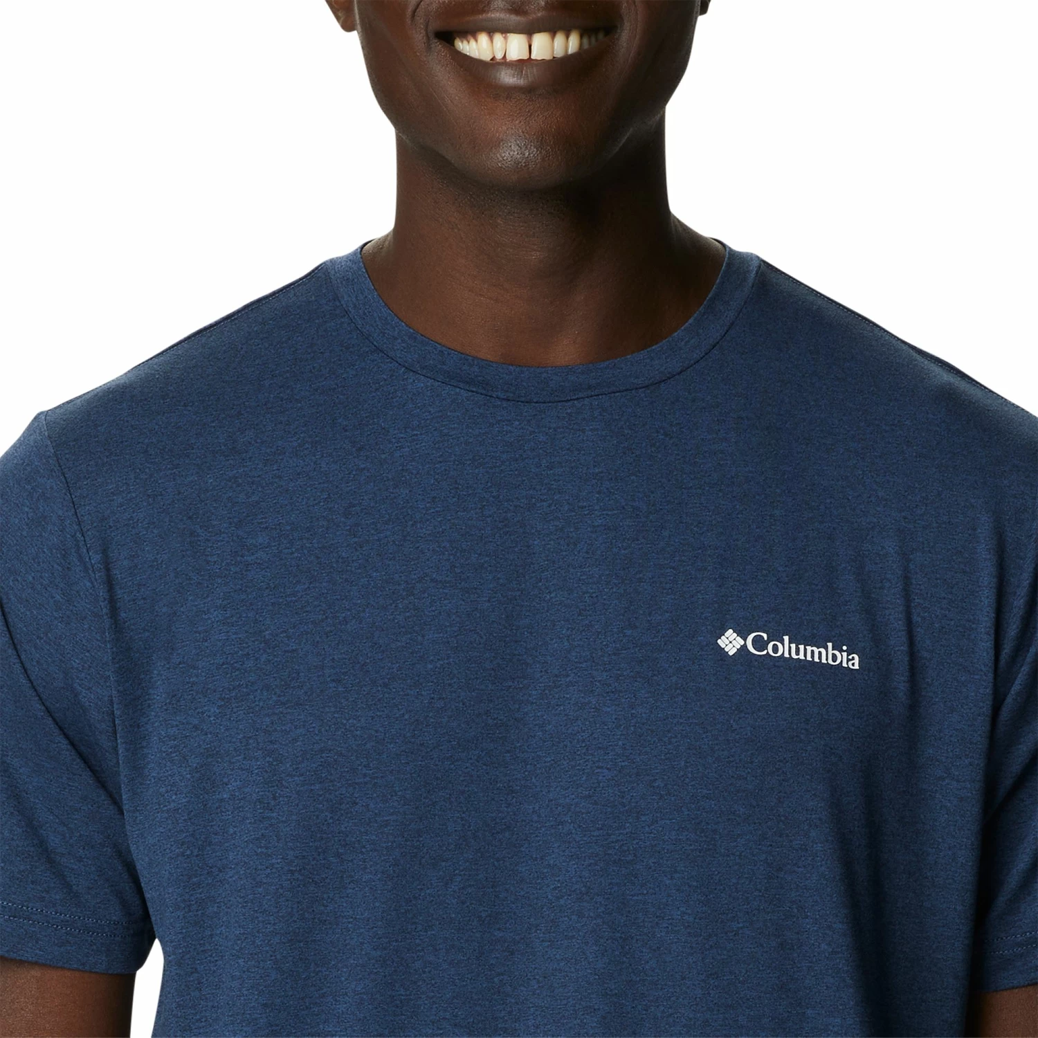 Outlet π Columbia Men's Tech Trail Graphic T-Shirt Colg Nvy Hth/offgrd Grphc π - Image 5