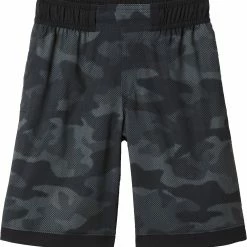 Outlet 🛒 Columbia Boys' Sandy Shores Board Shorts Black Spotted Camo 🧨