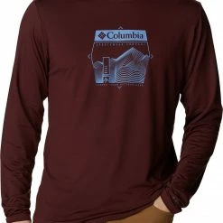 Hot Sale 💯 Columbia Men's Tech Trail™ Long Sleeve Graphic T-Shirt Metal/boxed Hood 💯