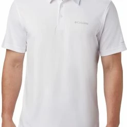 Buy 👍 Columbia Men's Mist Trail Short Sleeve Polo White 🔔