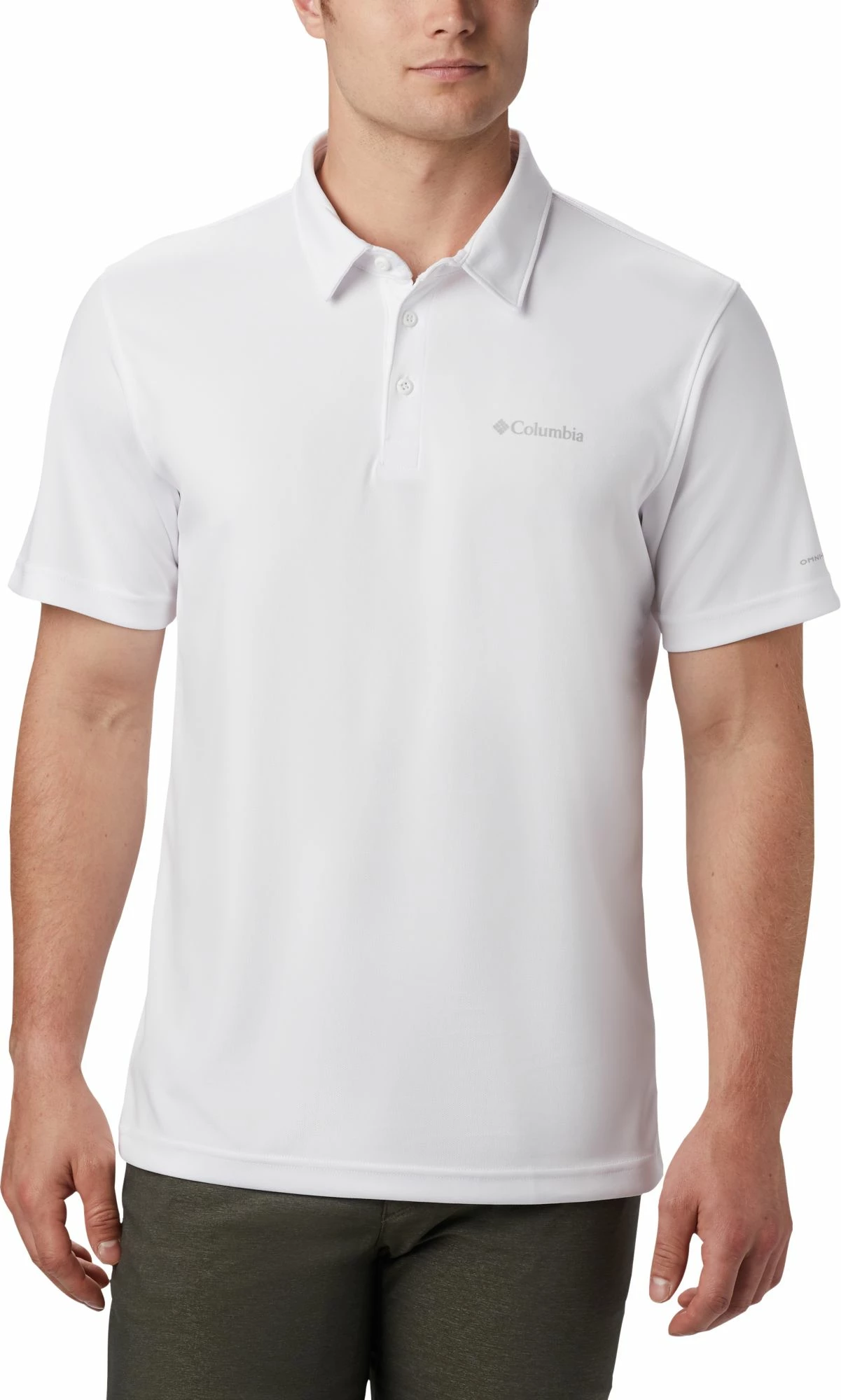 Buy π Columbia Men's Mist Trail Short Sleeve Polo White π