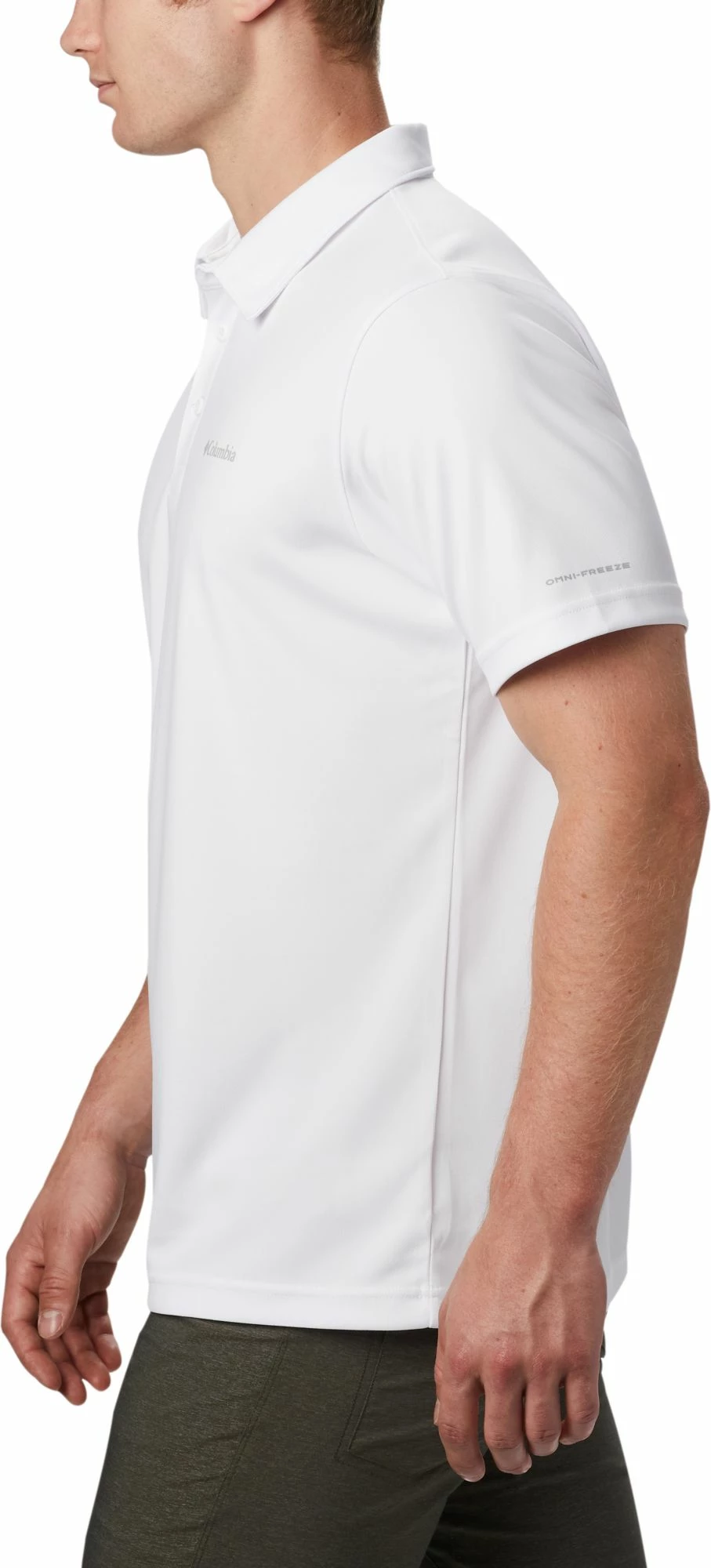 Buy π Columbia Men's Mist Trail Short Sleeve Polo White π - Image 3