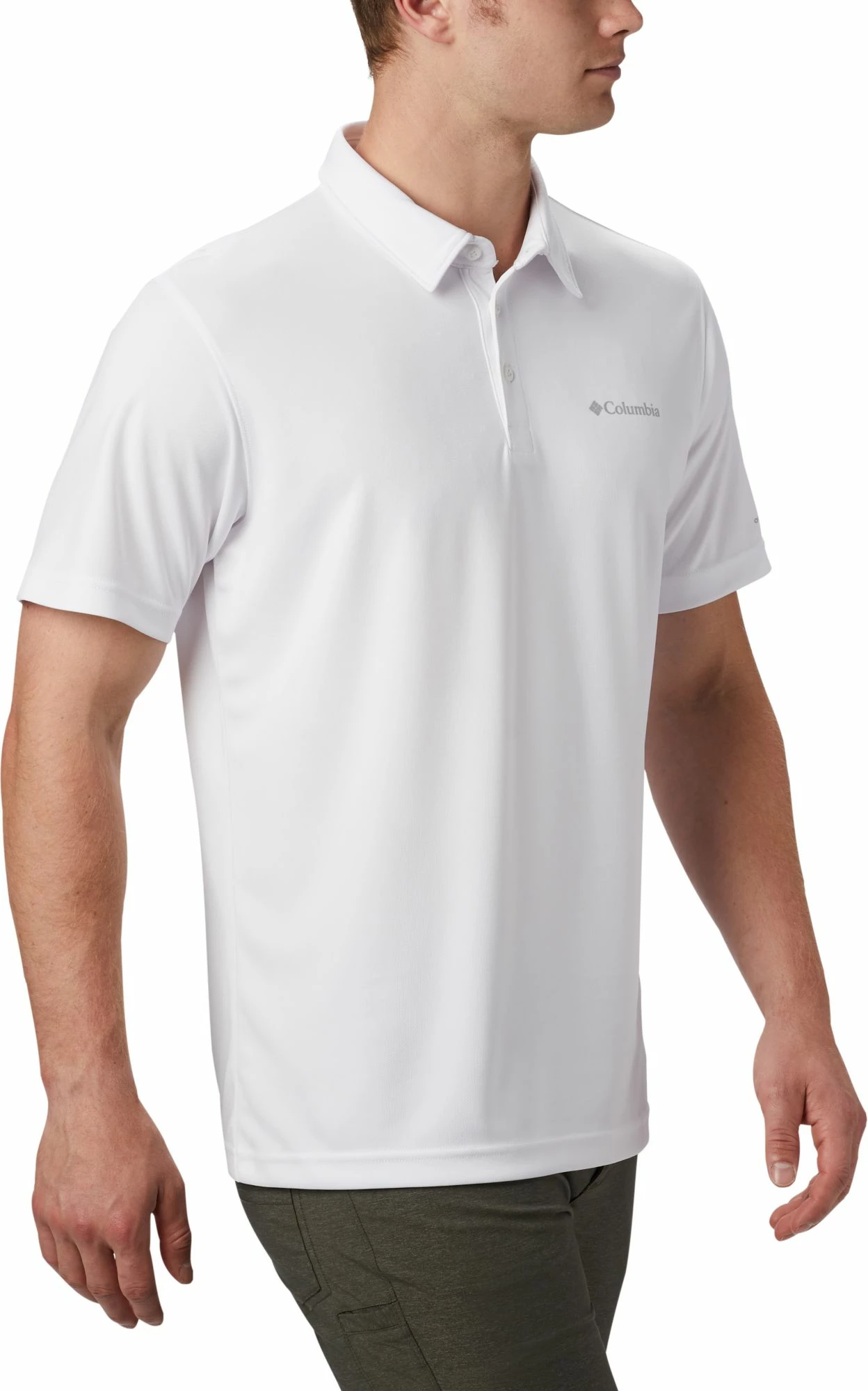 Buy π Columbia Men's Mist Trail Short Sleeve Polo White π - Image 4
