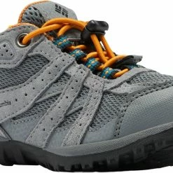 Coupon 😀 Columbia Kids' Redmond Waterproof Hiking 👟 Shoes For 👧 Girls' Black/flame ⭐