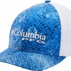 Coupon 👏 Columbia Men's Camo Mesh Ball Cap Hat Harbor Blue/realtree Mako 👍