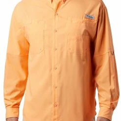 Discount 🧨 Columbia Men's Tamiami II Long Sleeve 👕 Shirt Laser Lemon 😍