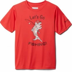 Deals 😍 Columbia Toddler PFG Terminal Tackle Short Sleeve 👚 Shirt For Boys' Cool Grey/black ⭐