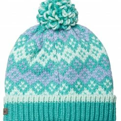 Cheap 🥰 Columbia Kids' Fawn Hike Pom Pom Beanie For Boys' Pink Orchid/bright Grnm ✔️