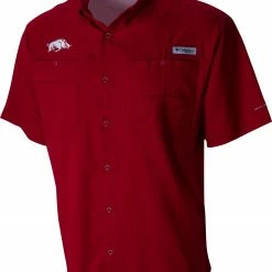 Deals ⌛ Columbia Men's Arkansas Razorbacks Cardinal Tamiami Performance 👕 Shirt 😀