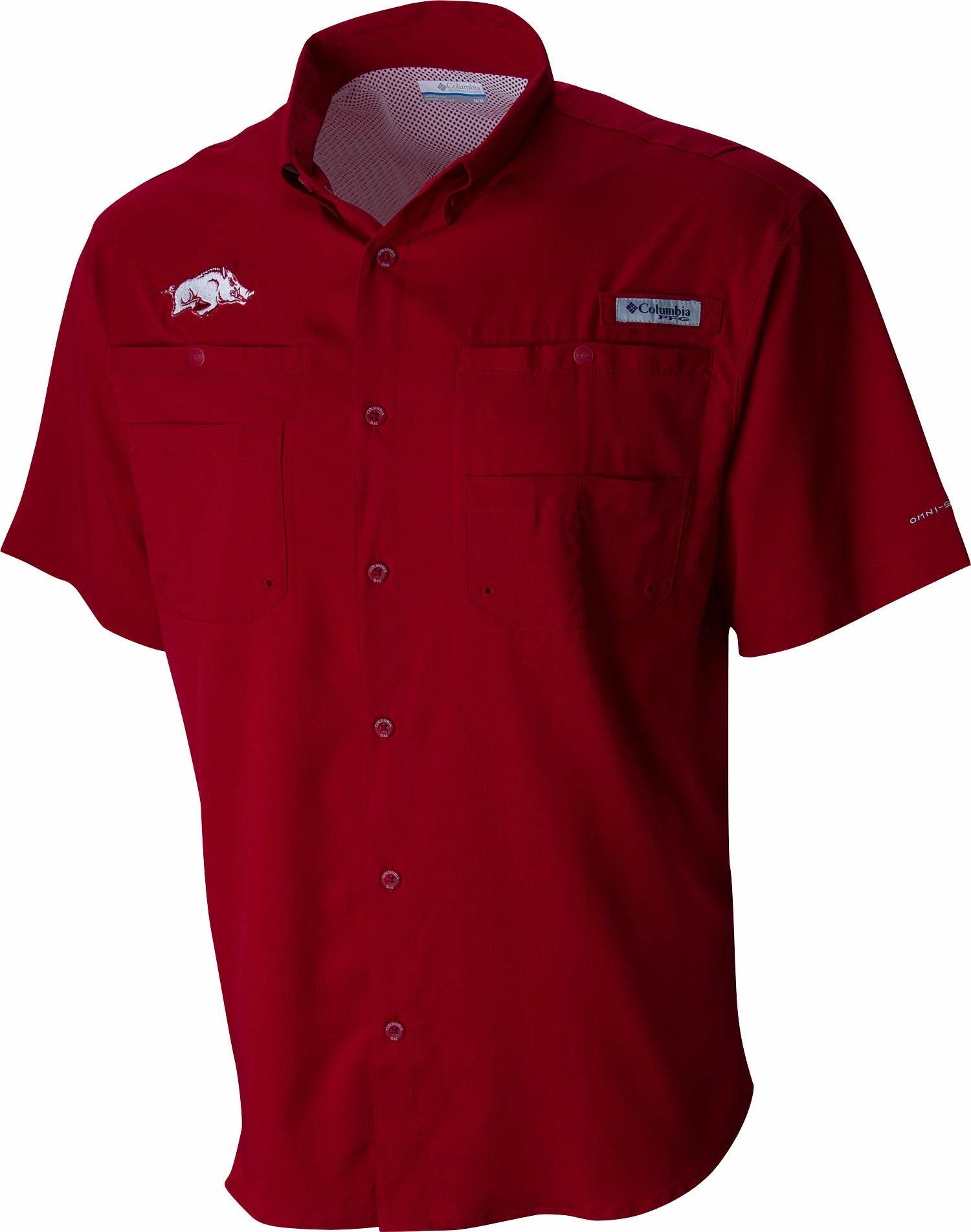 Deals β Columbia Men's Arkansas Razorbacks Cardinal Tamiami Performance π Shirt π