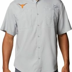 Top 10 ❤️ Columbia Men's Texas Longhorns Grey Tamiami Performance 👕 Shirt 😉