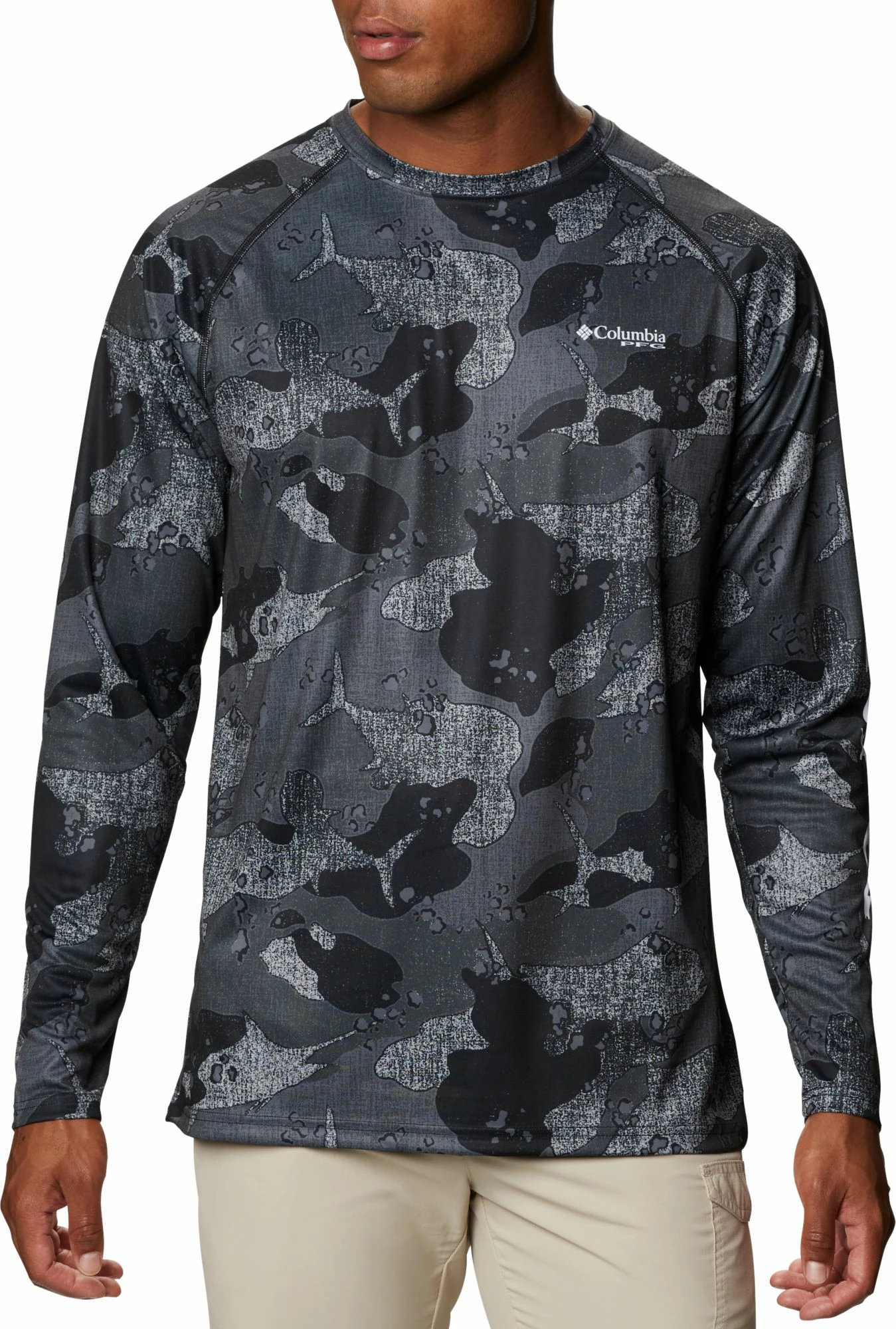 Brand new π₯° Columbia Men's Super Terminal Tackle Long Sleeve π Shirt Black Gamefish Camo π€©