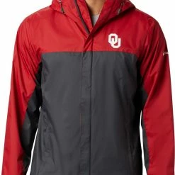 Hot Sale ✨ Columbia Men's Oklahoma Sooners Crimson Glennaker Storm Jacket 😉