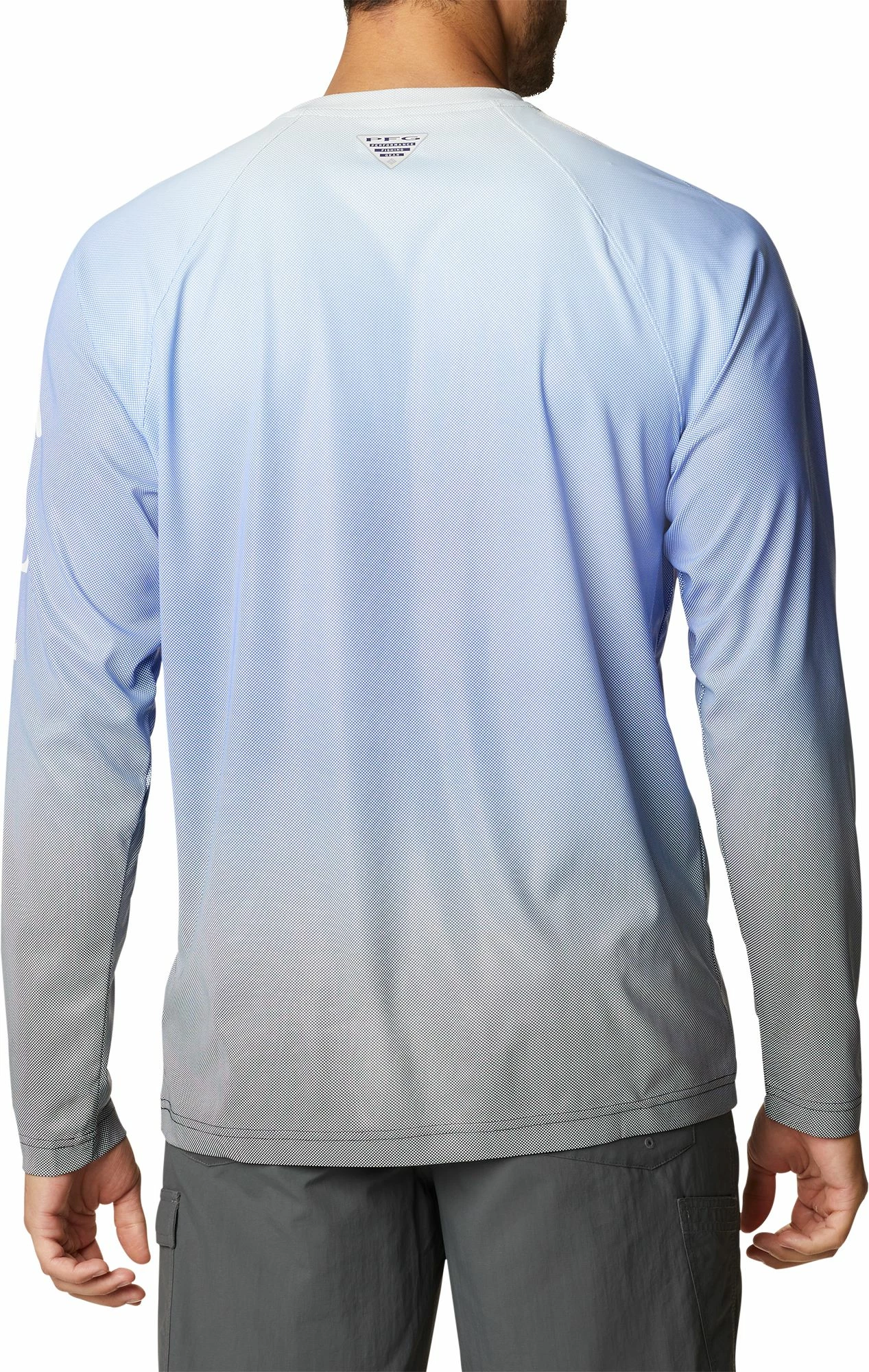 Deals π₯ Columbia Men's Terminal Deflector Printed Long Sleeve π Shirt Tanzanite Gradient β - Image 2