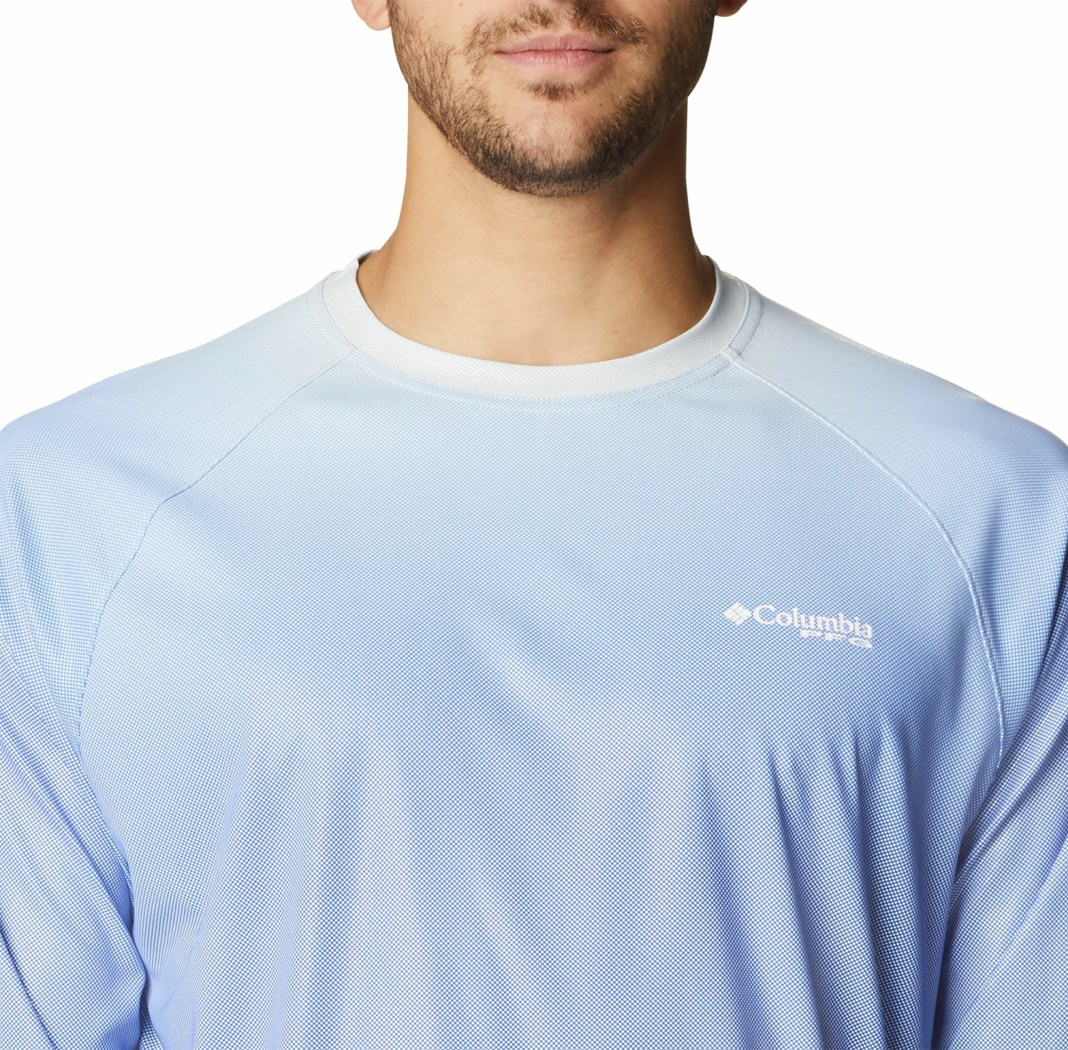 Deals π₯ Columbia Men's Terminal Deflector Printed Long Sleeve π Shirt Tanzanite Gradient β - Image 4