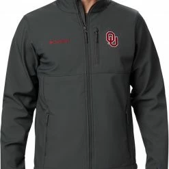 New ❤️ Columbia Men's Oklahoma Sooners Grey Ascender Jacket 🥰