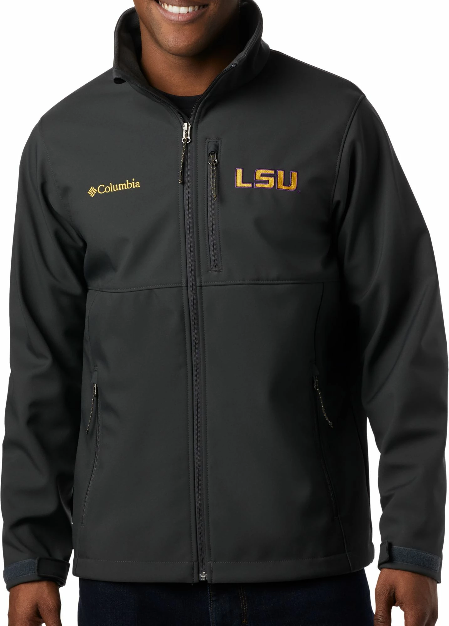 Best Pirce π Columbia Men's LSU Tigers Grey Ascender Jacket π