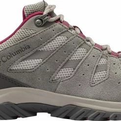 Best Pirce 🔔 Columbia 👩 Women's Redmond III Waterproof Hiking 👟 Shoes Titanium/red/black ✨