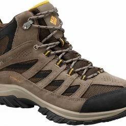 Cheapest ✔️ Columbia Men's Crestwood Mid Waterproof Hiking 🥾 Boots Cordovan/squash 🎉
