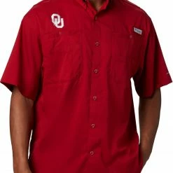 Best reviews of ⭐ Columbia Men's Oklahoma Sooners Crimson Tamiami Performance 👚 Shirt 🧨