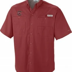 Best deal ❤️ Columbia Men's South Carolina Gamecocks Garnet Tamiami 👚 Shirt 👍