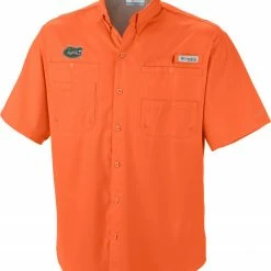 New 🔔 Columbia Men's Florida Gators Orange Tamiami Performance 👕 Shirt 😀