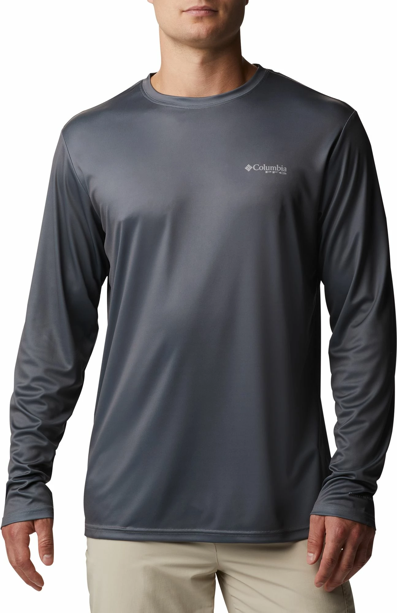 Cheapest π₯ Columbia Men's PFG Terminal Tackle Fish Triangle π Shirt City Grey/trout π - Image 2