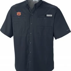 Buy 🌟 Columbia Men's Auburn Tigers Blue Tamiami Performance 👚 Shirt 🌟
